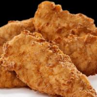 Crispy Chicken Strips · 2 piece chicken strips fries and kids' freestyle drink (850-1350 cal).