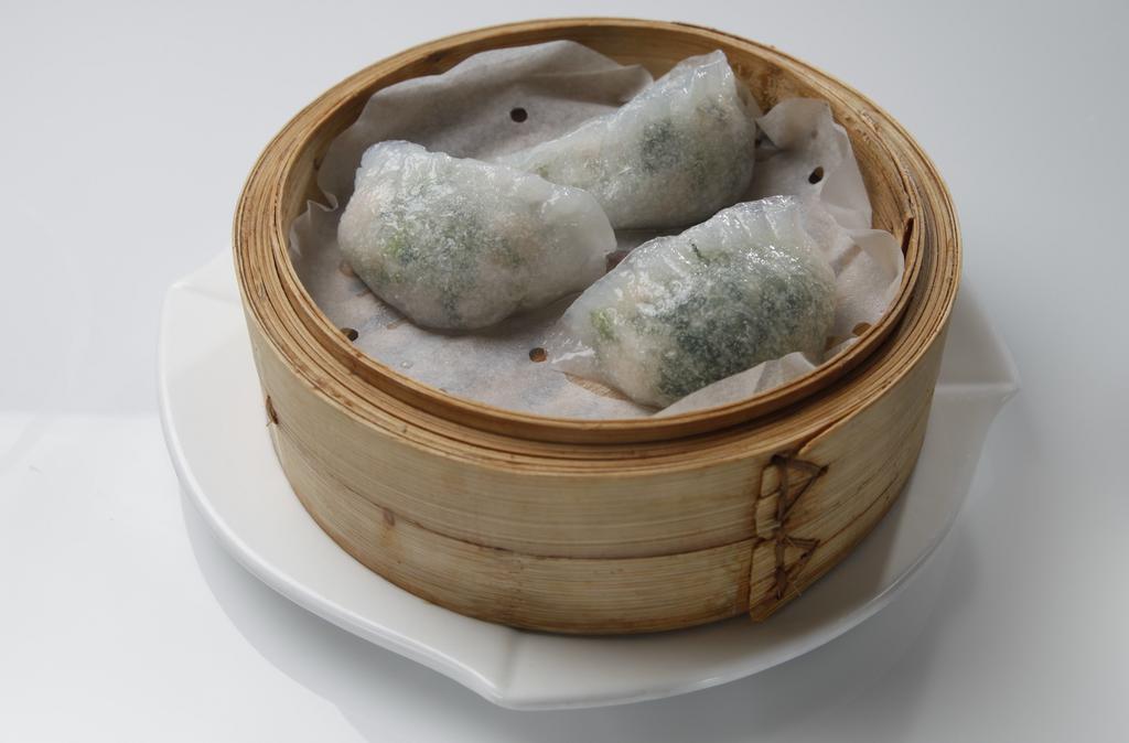Watercress Shrimp Dumpling (3) 西洋菜餃 · 