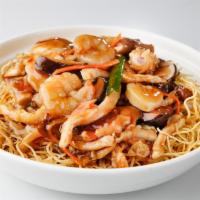 Pan Fried Seafood Noodle · 