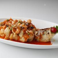 Pine Nut Bass With Sweet & Sour Sauce · It contain nuts.