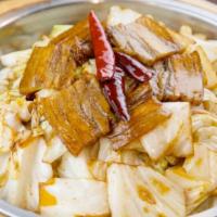 Shredded Sauteed Cabbage · Hot and spicy.