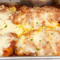 Chicken Parmigiana · Include lettuce, tomatoes, onions, and oil and vinegar