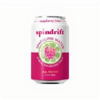 Spindrift - Raspberry Lime Sparkling Water · The real fruit Spindrift uses comes from the Pacific Northwest directly to you. 12oz Can