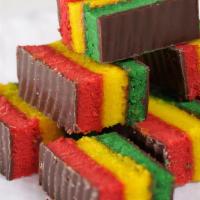 1 Lb Rainbow Cookies · Our Famous Rainbow Cookies, also known as Tri-Color cookies.