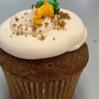 Carrot Cake Cupcake · Carrot cake cupcake with cream cheese frosting