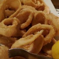 Fried Calamari App · Served with marinara sauce.