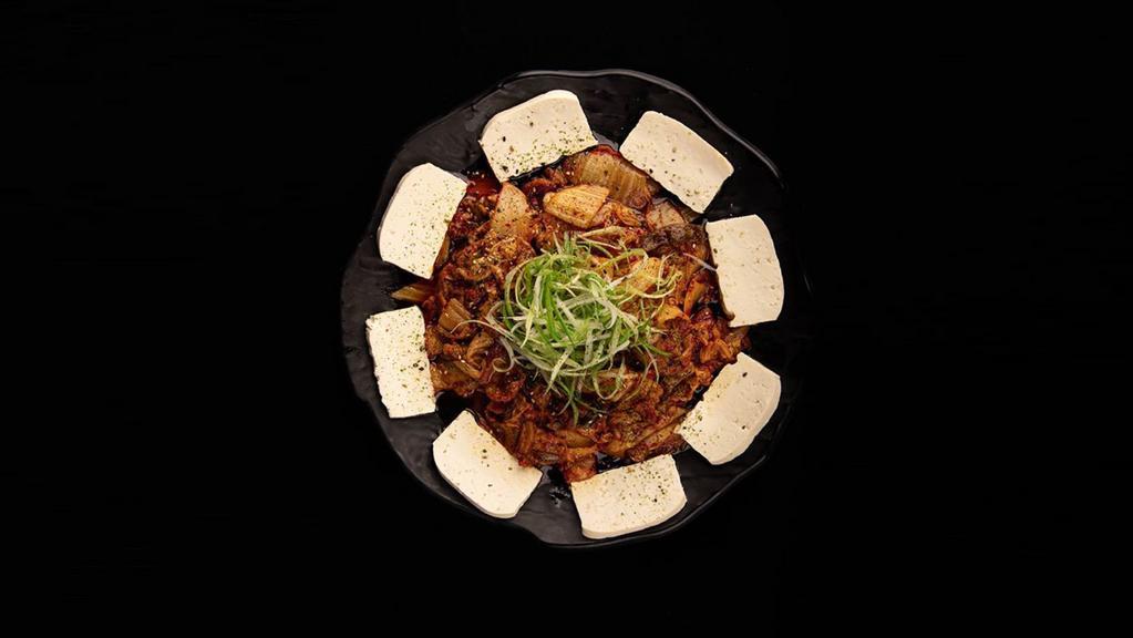 Tofu With Kimchi 두부김치 · Stir-fried kimchi served with sliced tofu. / 두부와 볶음김치의 완벽한 조합! 고기 없어도 괜찮아요~