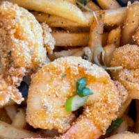 Fried Shrimp · 6 Juicy Jumbo Shrimp Served with Seasoned Fries.