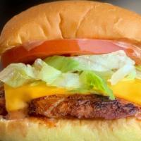 Grilled Chicken Burger · Freshly ground in-house chicken burger. All natural, hormone free, antibiotic free chicken.