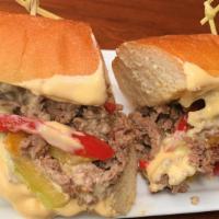 Cheese Steak Sandwich · Shaved steak and cheese sub served on an 8 inch sub roll with your choice of toppings