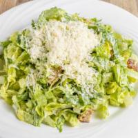 Caesar Salad · Vegetarian. Romaine lettuce, parmesan cheese, crisp croutons, caesar salad dressing.