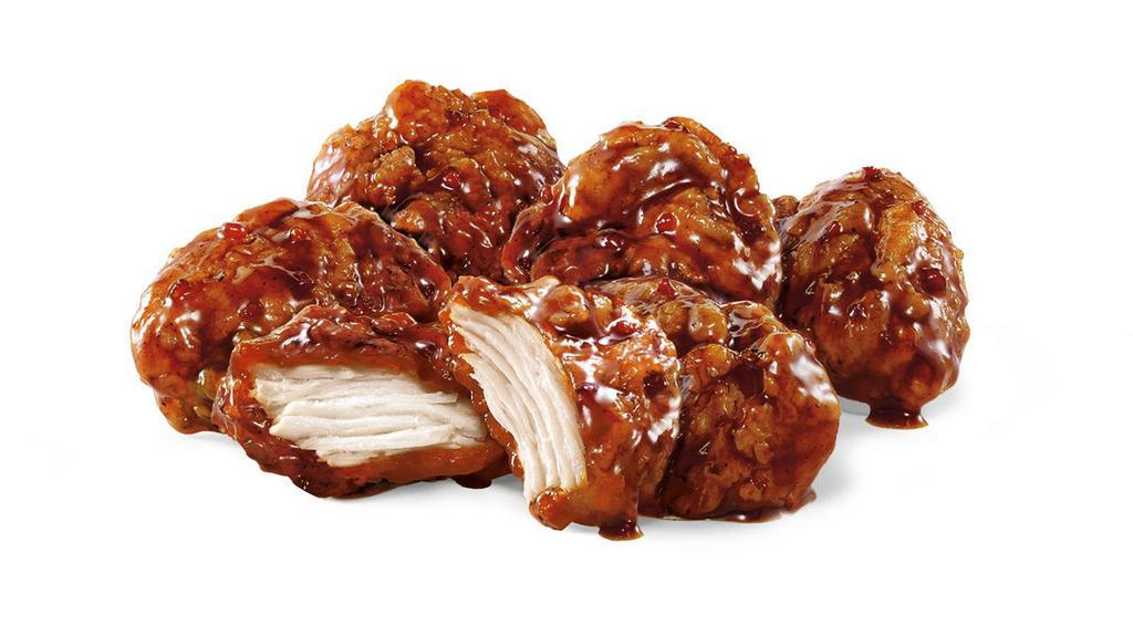Boneless Wings · 100% all white meat chicken with a traditional crispy coating tossed in your favorite sauce flavors.