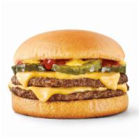 Quarter Pound Double Cheeseburger · ketchup, mustard, pickles