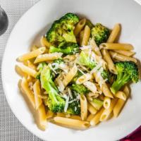 Broccoli · Fresh broccoli florets sautéed in a light garlic and olive oil brodino, served over your cho...