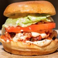 Tomato Bacon Burger · House made Tomato Bacon Jam, 100% Angus Beef Patty, Tomato, Onion & Jalapeno Pickle, lettuce...