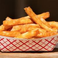 Garlic Fries · Roasted Garlic , Perfect Garlic dipping Sauce (2oz) on the Side with your French Fries