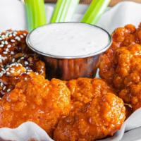 Half-Time Boneless Wings · The ultimate audible when traditional wings don’t seem the right play.  Ten of our tender, j...