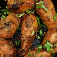 Soya Champ Burrah Kabab (6-7Pcs) · Soy tenders in brown onion spicy marination, grilled in tandoor