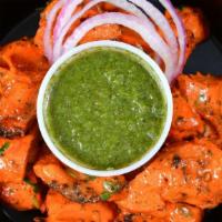 'Diablo' Chicken Tikka (6-8Pcs) · tandoor grilled chicken tenders, kashmiri chilies, no food coloring