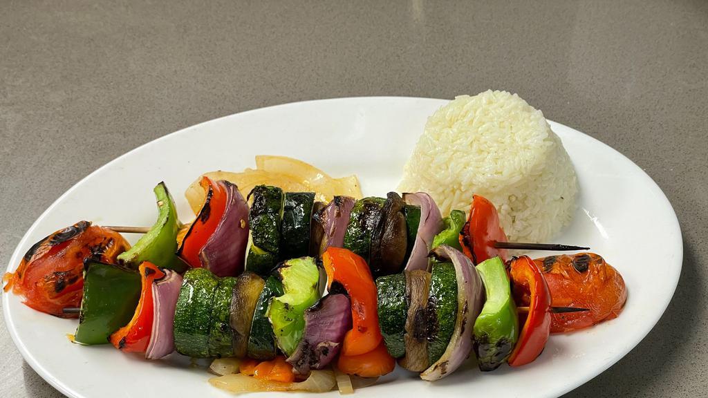 Grilled Vegetables  · Char-grilled peppers, zuccini, mushroom, tomatoes and onions.