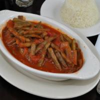  Green Bean Casserole · Green beans sautéed with vegetables. Served with rice.