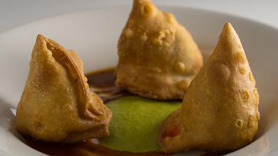 Trio Of Samosa · Lamb, chicken, and vegetable.