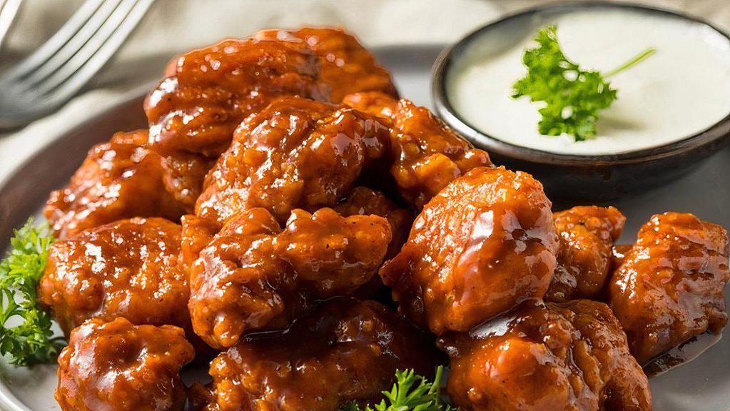 Bbq Bone-In Wings · Served with celery or carrots, and blue cheese or ranch.