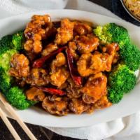 General Tso'S Chicken · Spicy. Popular dish of all time. Chunks of crispy hand-breaded chicken in our special sweet ...