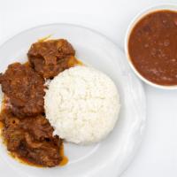 Oxtails · Choice of beans and rice