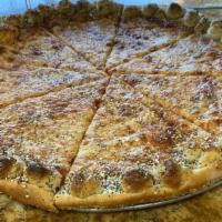 Rustica Pie · Fresh Mozzarella, mushrooms, & sweet sausage, with a touch of our homemade grandma sauce top...