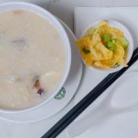 Congee With Pork & Preserved Egg · 