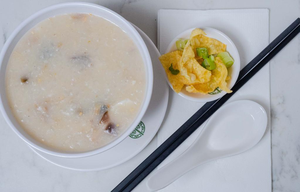 Congee With Pork & Preserved Egg · 