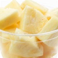 Pineapple Fruit Cup · Freshly sliced pineapple, ready to eat.