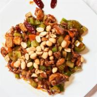 Kung Pao Chicken · Spicy, served with your choice of white or brown rice.