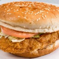 Crispy Chicken Sandwich · Lettuce, tomatoes and mayo.