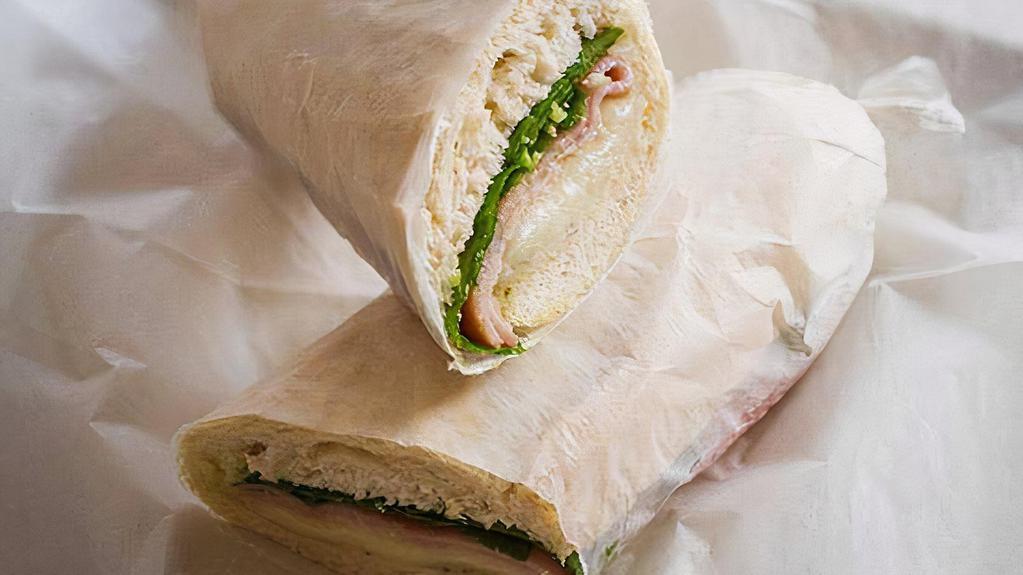 Jambon Fromage · Ham, swiss cheese, spinach.