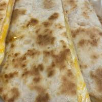 Cheese Quesadilla · served with chips nd sour cream