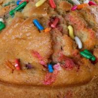 Funfetti Muffin · Looks like the 4th of July and tastes like a vacation day! Made from scratch and baked with ...