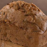 Zucchini Bread · A moist personal loaf of freshly grated zucchini, apples and honey with a subtle vanilla inf...