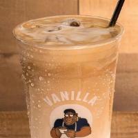 Iced Latte · A refreshing blend of artisan espresso and ice cold milk layered with a delicate foam cover.