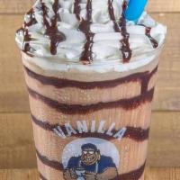 Gorilla Mocha Chilla · Our famous Gorilla Chilla with layers of chocolate mocha! Topped with whipped cream.