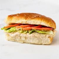 Tuna Sandwich · Breakfast Bread, Tuna spread, with a choice of toppings.
