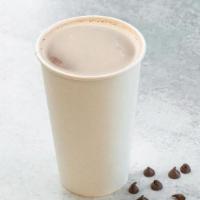 Chocolate Macchiato · Hot Swiss chocolate, espresso, with steamed milk.