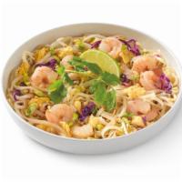 Pad Thai With Shrimp · A popular gluten-sensitive noodle stir-fry with shrimp, scrambled egg, napa and red cabbage,...