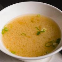Organic Miso Soup · Wakame, Scallion, Tofu