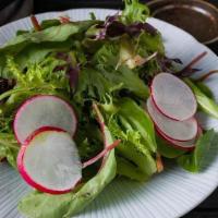 Field Green  Salad · Mixed Green, Radish w/ Ginger Dressing