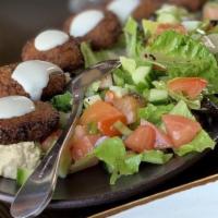 Lunch Falafel · Served with rice or mashed potato.