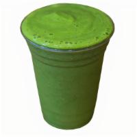 Kale Smoothie · Kale, pineapple, banana and apple juice.