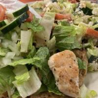 Grilled Chicken Breast Over Salad · Greek, Caesar or tossed.