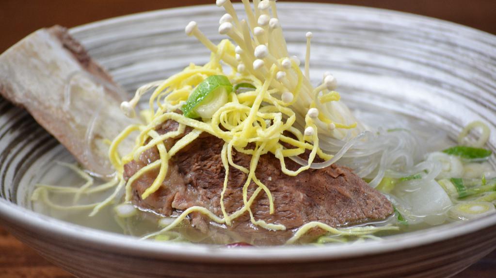  Beef Short Ribs Soup - 갈비탕  · Korean style bone-in beef ribs soup. Slow cooked CLASSIC Korean comfort food.